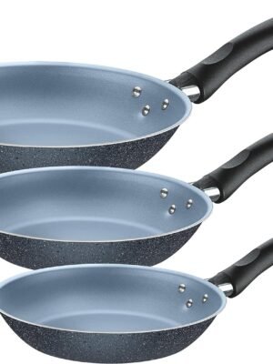 Blue Non-stick Round Frying Pans