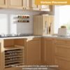 7-Tier Wooden Tray Organizer for Cabinets