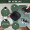 2-Piece Sink Strainer and Stopper Set – 3-in-1 Design