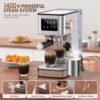 Compact Espresso Machine with Milk Frother